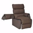 Image sur COCOON1 - Fauteuil releveur simili taupe 2 moteurs L44-P45/55